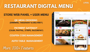Restaurant QrCode Menu + Store Creator & Management